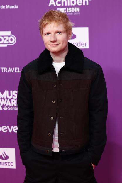 Ed Sheeran attends the Los40 Music Awards Santander.