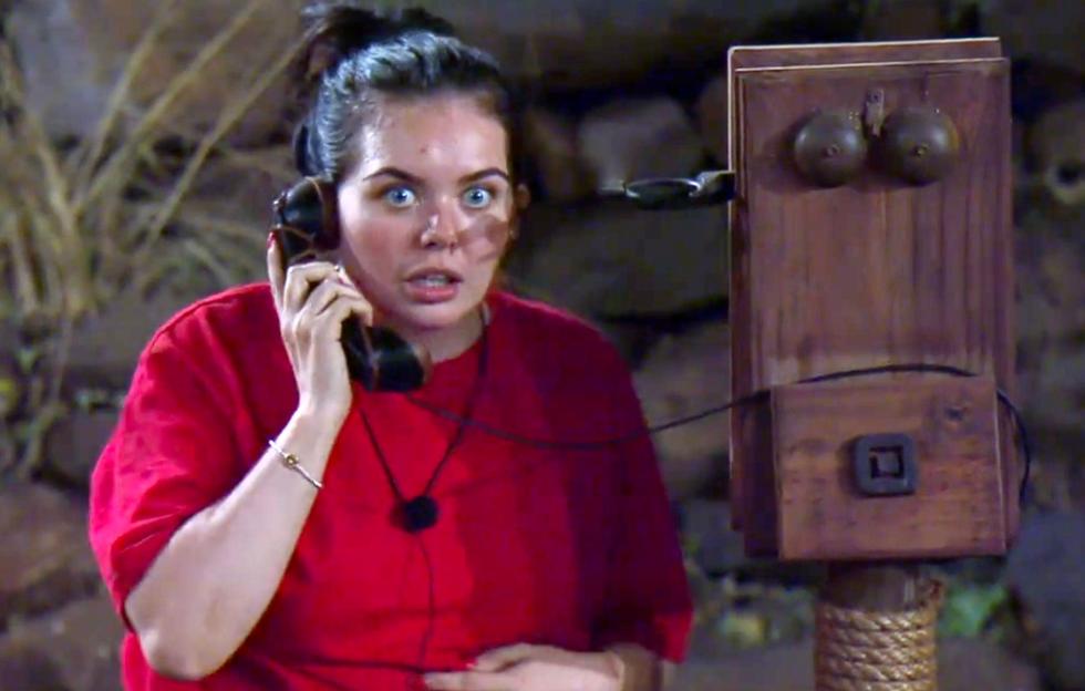 Scarlett Moffatt on a phone call.