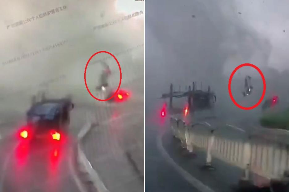 Tornado Throws Car Through the Air as Millions Evacuate for Massive Storm!