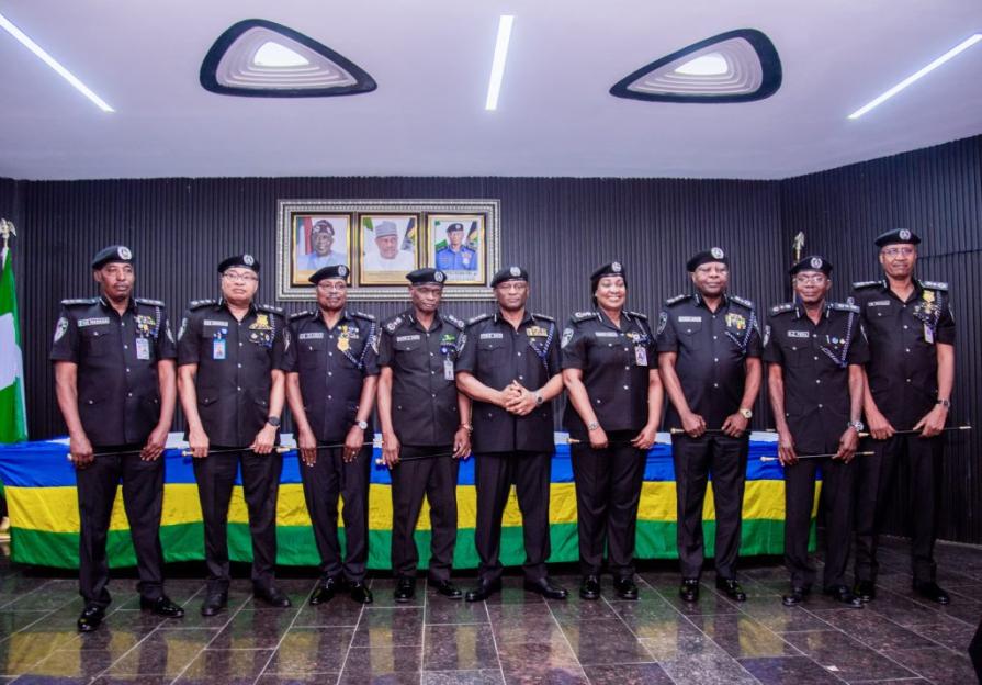 IGP Disu Honors Newly Promoted DIGs with Decorations