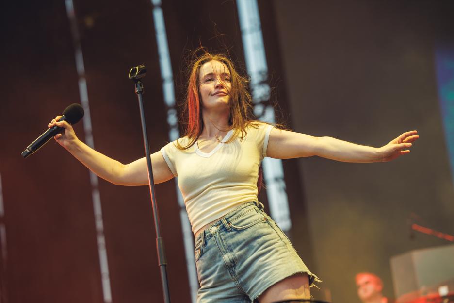 Sigrid performs at Mad Cool Festival.