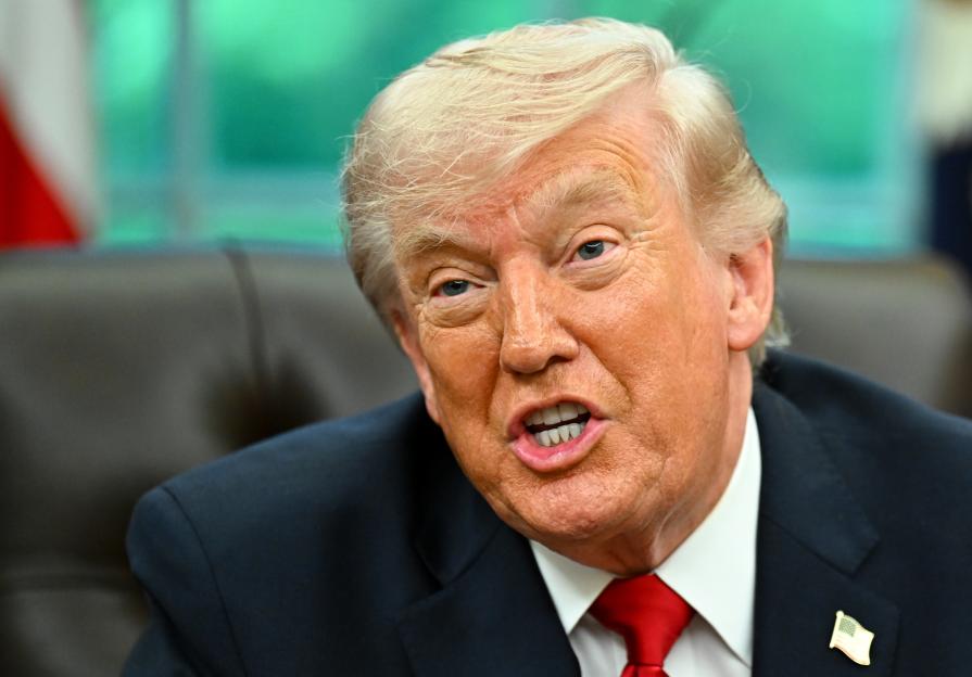 US President Trump meets members of the Artemis II space mission in the Oval Office