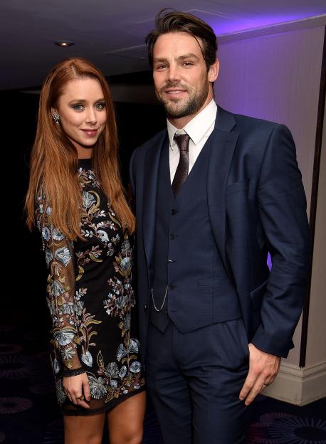 Una Healy and Ben Foden posing at the Daily Mirror Pride of Britain Awards.
