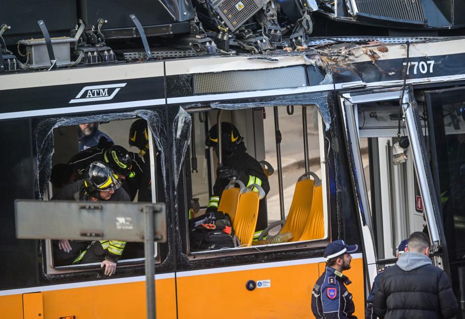 Tram Derails in Milan, Claims One Life and Injures 25, Trapping Shoppers Inside Store