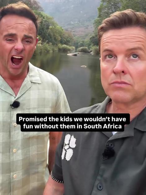 Ant McPartlin and Declan Donnelly in South Africa.