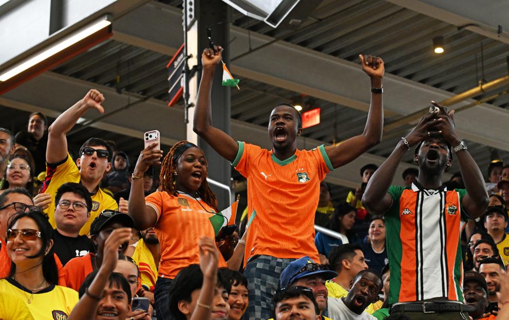 Ecuador / Ivory Coast World Cup Watch Party In Queens, New York, USA - 14 Jun 2026