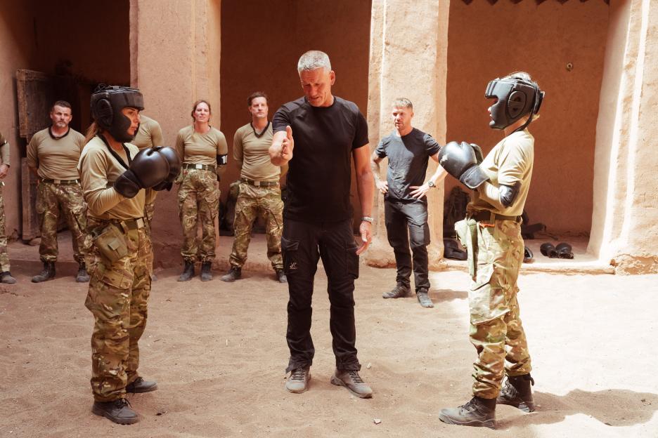 Dani Dyer in a boxing match