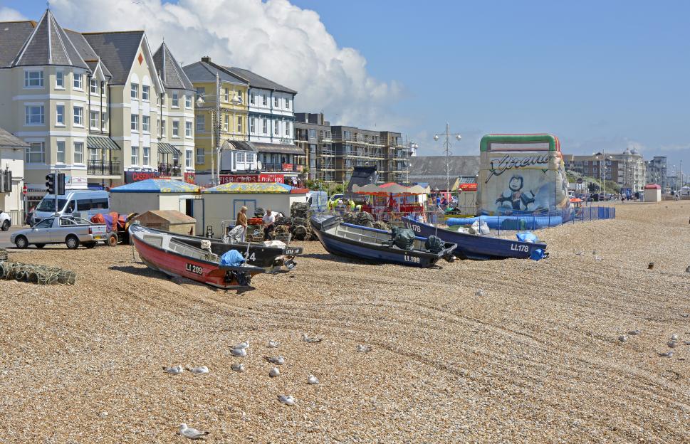 Bognor Regis feature, a building with a clock tower.
