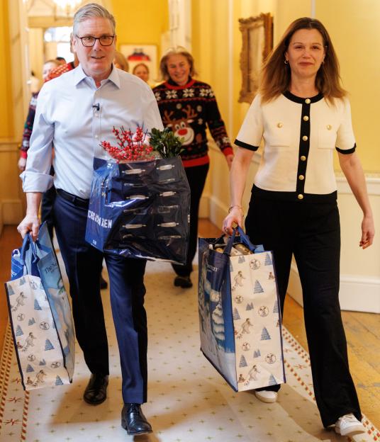 Prime Minister Keir Starmer and Victoria hosts Christmas Party