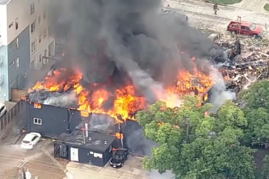 Tragic Apartment Fire Claims Two Lives and Injures Four, Captured in Shocking Footage of the Inferno