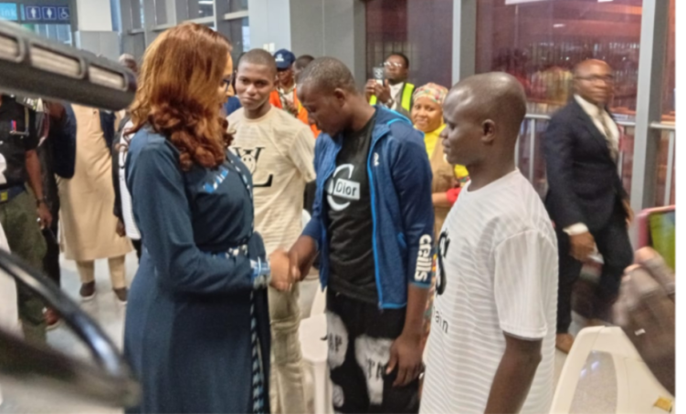Minister Ojukwu Welcomes Five Nigerian Returnees from Cote d'Ivoire Prison
