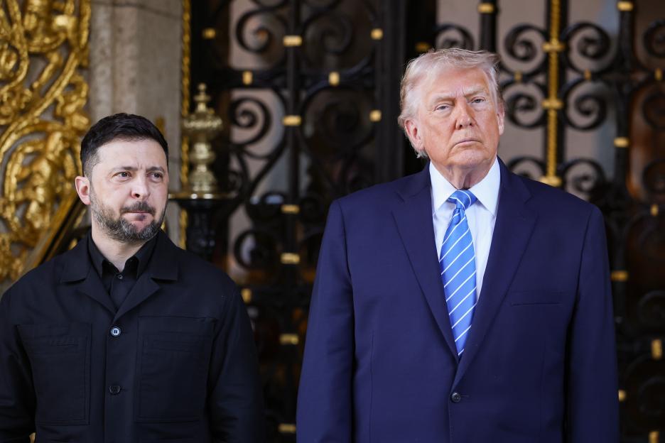 President Donald Trump Hosts Visiting Ukrainian President Zelensky At Mar-a-Lago