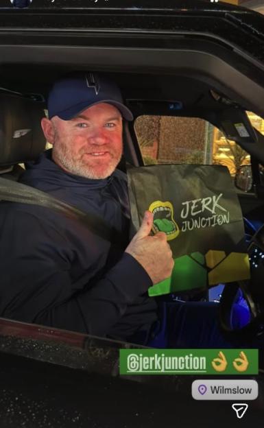 Wayne Rooney Grins While Savoring Takeaway from Restaurant Co-Owned by Former Man Utd Teammate