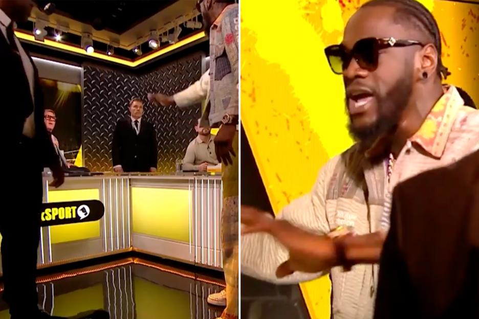 Deontay Wilder Storms Out of talkSPORT Studio Amid Heated Clash with Simon Jordan, Security Steps In!
