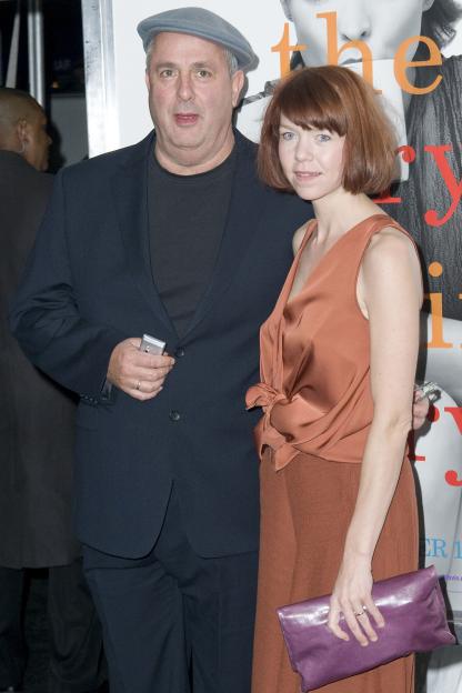 Anna Maxwell Martin kissing Richard Cornelius on the cheek.