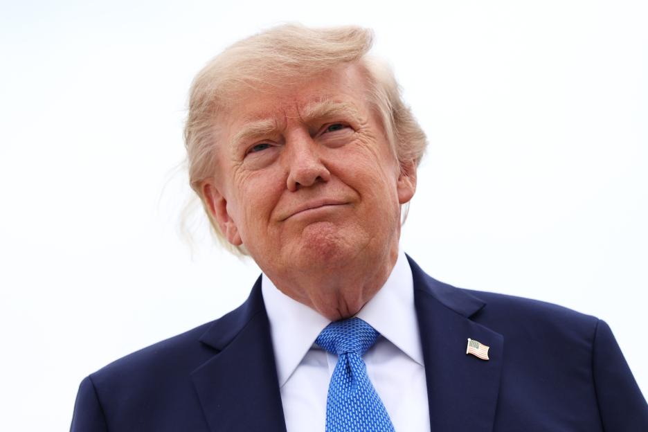 President Trump Travels From Washington To New York And New Jersey