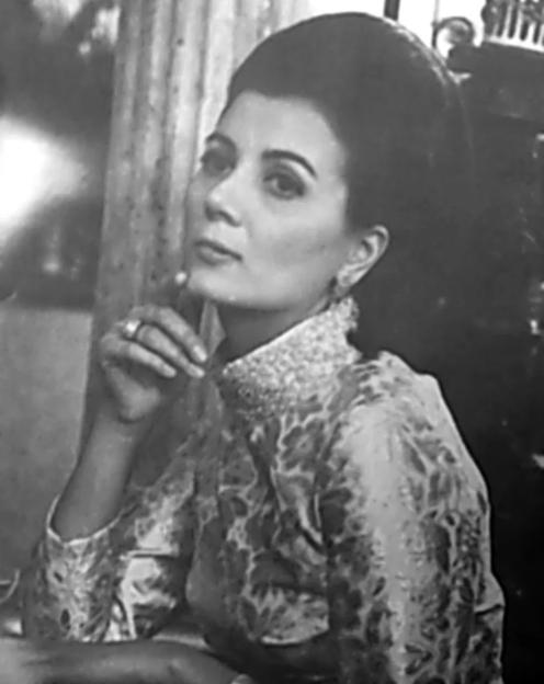 Black and white photo of Donna in Vancouver (1966).