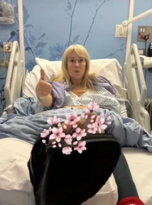 Nicki Chapman reveals FOURTH operation on foot as she shares snap from hospital bed