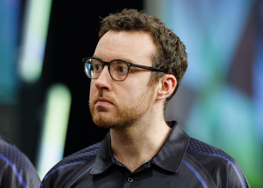 Manchester, UK. 2nd Apr, 2026. PDC caller Huw Ware during the 2026 BetMGM Premier League match at AO Arena, Manchester. Picture credit should read: Cody Froggatt/Sportimage Credit: Sportimage Ltd/Alamy Live News