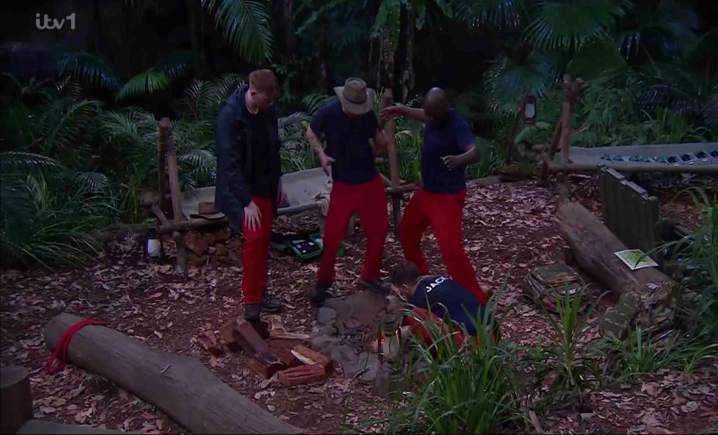 Eddie Kadi, Aitch, Jack Osbourne, and Angry Ginge arrive at camp for "I'm A Celebrity…Get Me Out Of Here!"