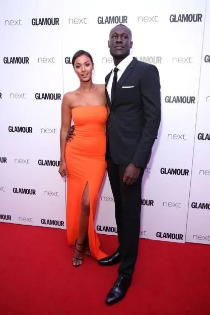 Stormzy and Maya Jama on the red carpet at the Glamour Women of The Year Awards 2017.