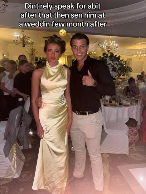 Venezuela Fury with her now-fiancé at a wedding.