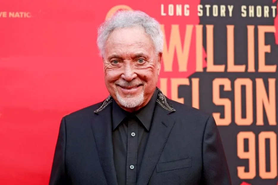 Tom Jones at the "Long Story Short: Willie Nelson 90" Concert Celebrating Willie's 90th Birthday.