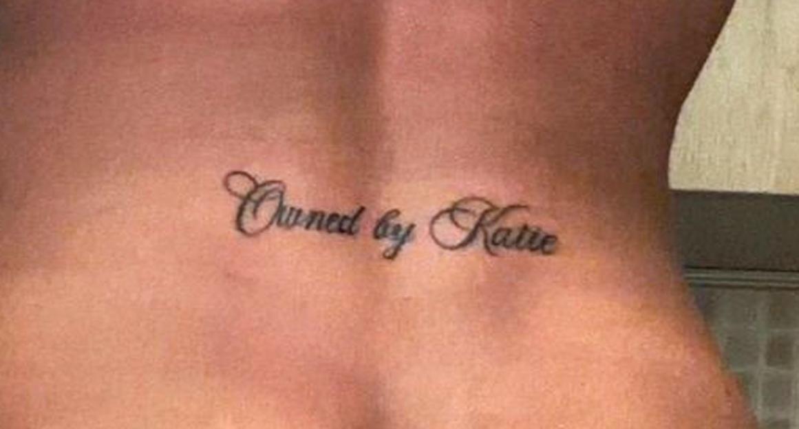 *PREMIUM-EXCLUSIVE* MUST CALL FOR PRICING BEFORE USAGE - Love speaks in many formsbut for Lee Andrews, its written in ink, Lee Andrews has returned the compliment by showing his love for his new wife, Katie Price, by getting a tattoo done on hi